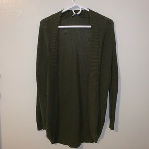 Olive Green American Eagle Cardigan